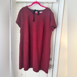 Loft Plus Burgundy dress with Tie